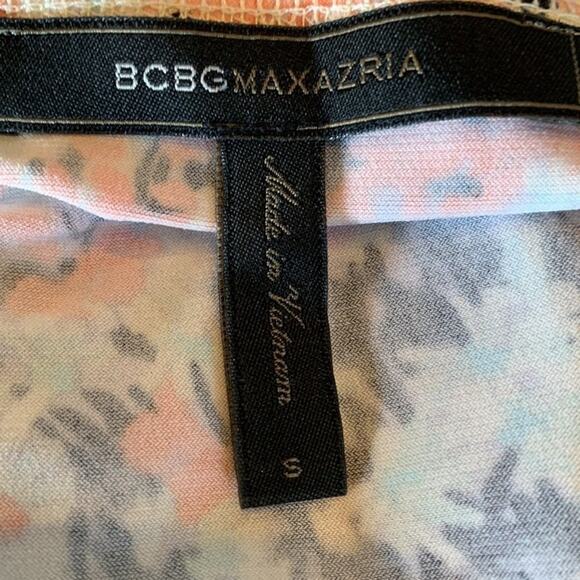 BCBGMAXAZRIA Women's Multicolor Wrap Floral Ruffle Romper Small - Picture 7 of 8